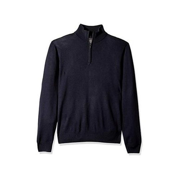 Goodthreads Mens Merino Wool Quarter Zip Sweater